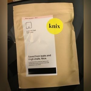 Knix XXXXL leakproof thigh saver short. Medium absorbency. Black.
